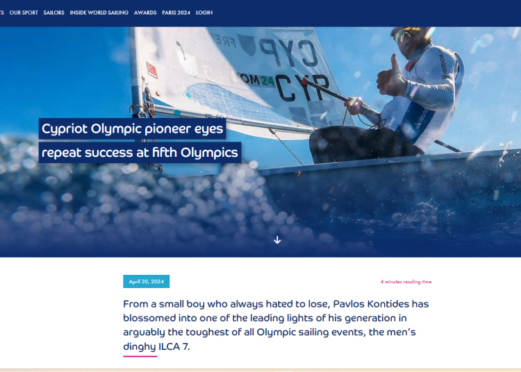 Η εξέλιξη του Παύλου Κοντίδη μέσα από το αφιέρωμα της Παγκόσμιας Ιστιοπλοϊκής Ομοσπονδίας