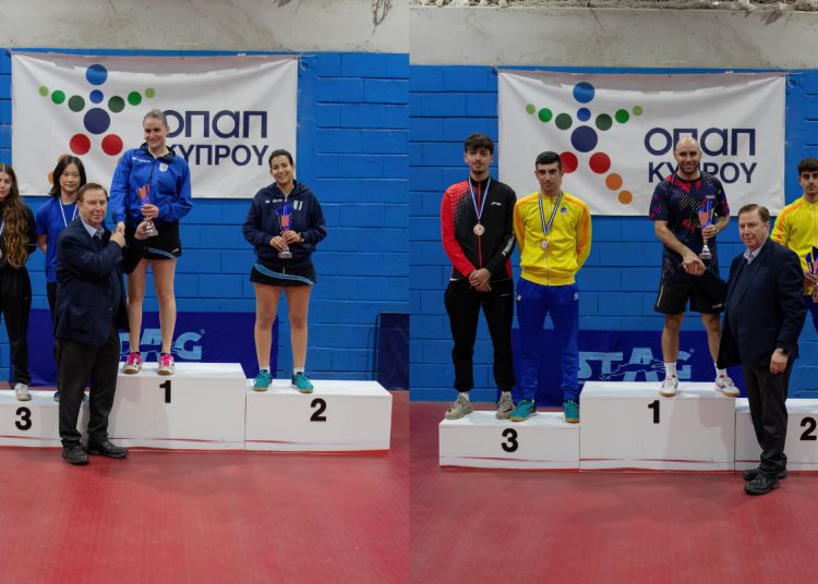 Mάριος Γιάγκου και Κωνσταντίνα Μελετιέ πρωταθλητές στην Επιτραπέζια Αντισφαίριση