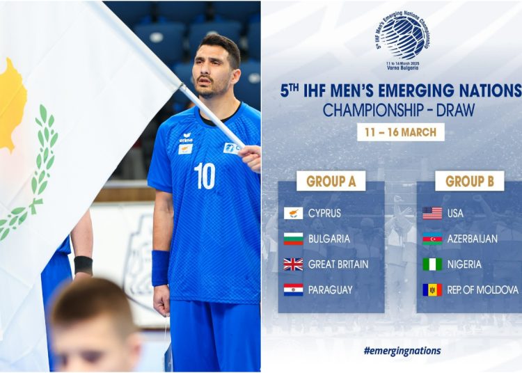Οι αντίπαλοι της Εθνικής Χάντμπολ στο 5ο IHF Men’s Emerging Nations Championship