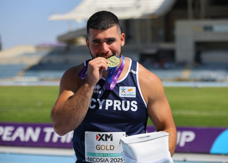 O Kεσίδης κατέκτησε το πρώτο χρυσό για την Κύπρο σε Ευρωπαϊκά Κύπελλα Ρίψεων