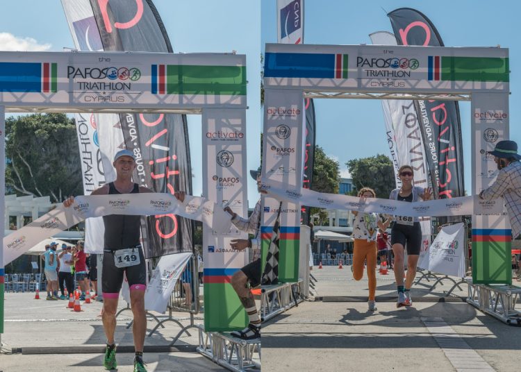 Νικητές για τρίτη σερί χρονιά οι Kalistratov και Μαχαιριώτου στο Pafos Triathlon