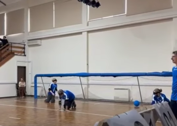 Παρουσιάστηκε στη σχολή Τυφλών «Άγιος Βαρνάβας» το άθλημα του Γκόλμπολ